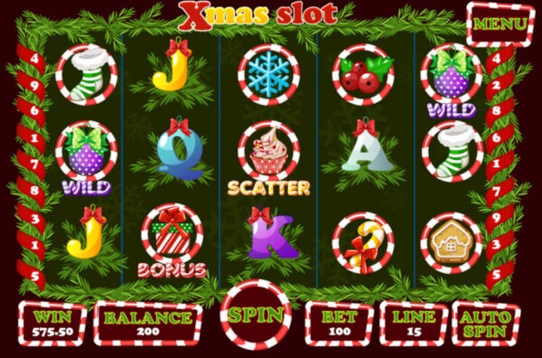 winter slots gameplay
